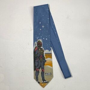 Star Wars Boba Fett Blue and Green Men's Tie